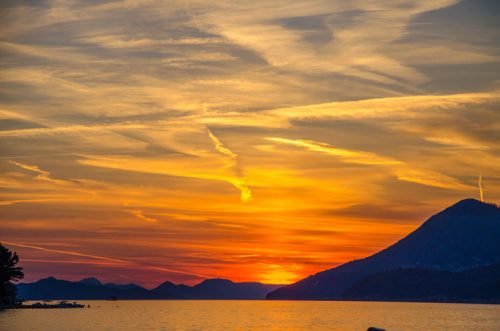 Sunset in Croatia - Dubrovnik harbour