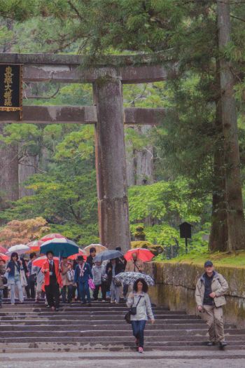 entrance gate to the main shrines and temples in Nikko, Japan